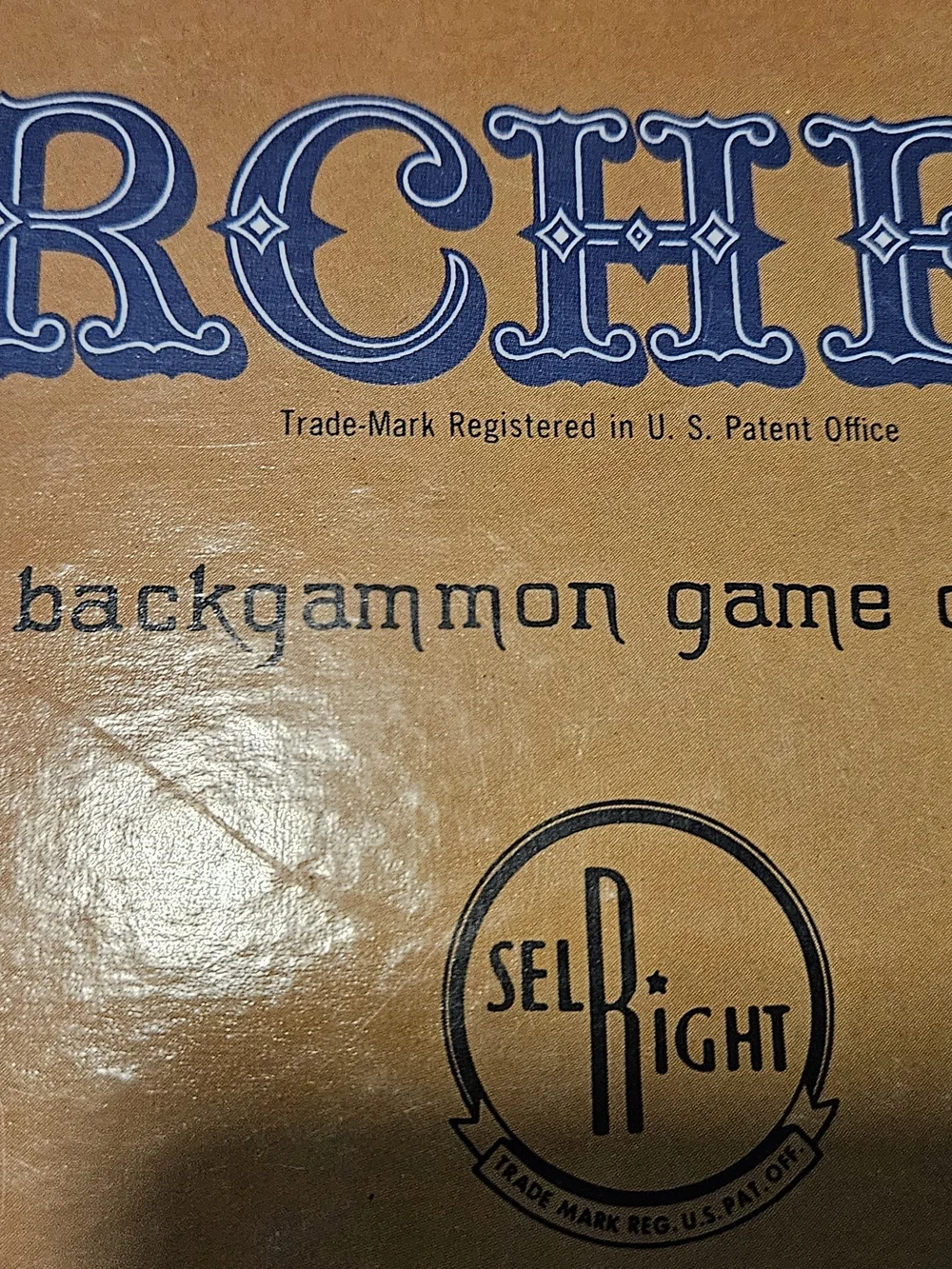 Vtg (1959-64) Gold Seal Edition of Parcheei Game. Published by Selchow & Righter